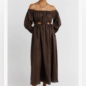 BNWT DISSH Manon Dress in Dark Chocolate US Sz 6